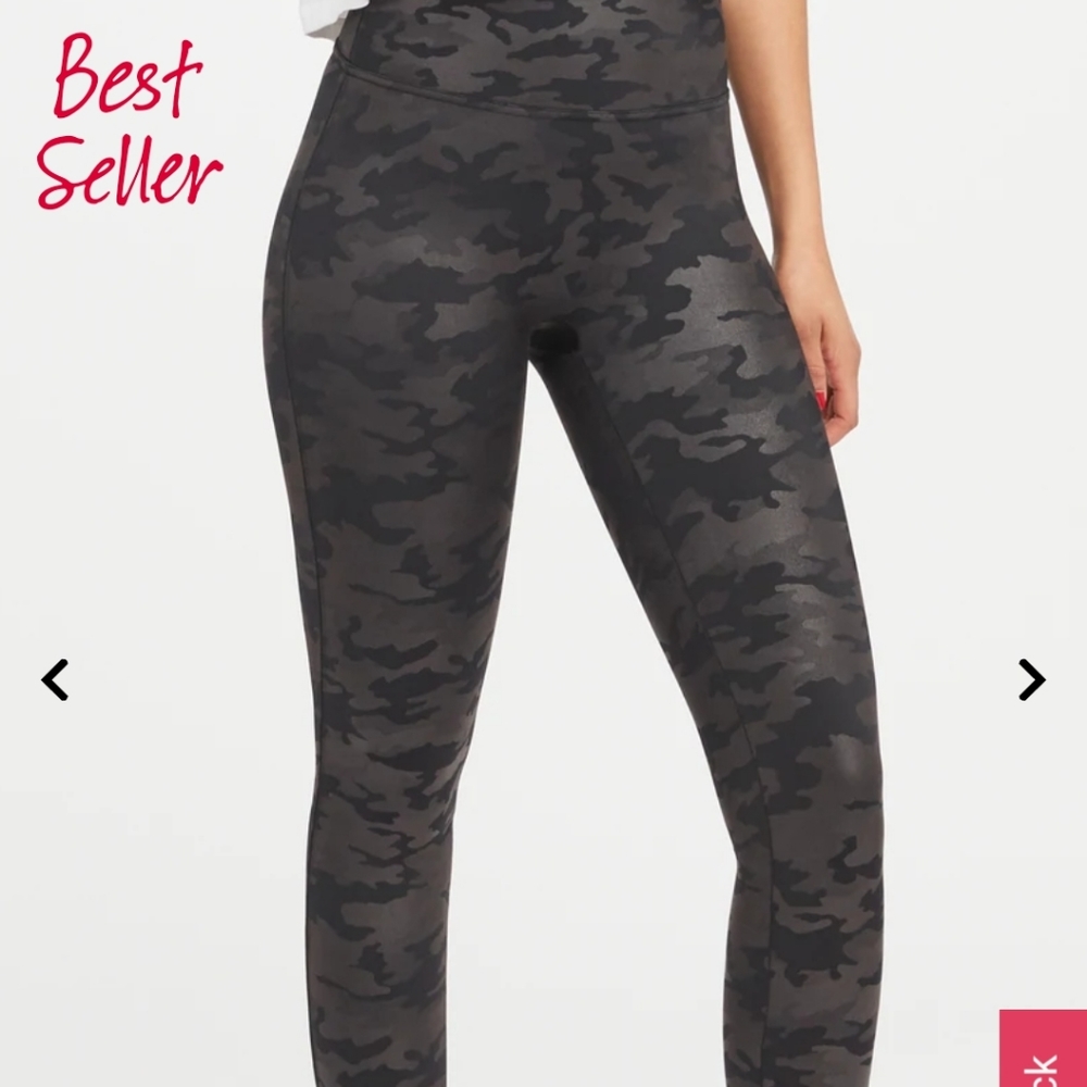 SPANX faux leather cam leggings